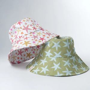 Yukaihe topi <span class=keywords><strong>Bucket</strong></span> tepi lebar desain cetak penuh kustom topi matahari kualitas tinggi dengan desain dan tag kustom - Product Image 1