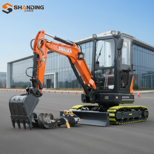 ขายตรงจากโรงงาน SHANDING รถขุดขนาดเล็กดีเซลสำหรับการเกษตร 2.5-3 ตัน พร้อมห้องโดยสาร PLC รางยาง เครื่องยนต์ ปั๊ม และเกียร์บ็อกซ์ - Product Image 2