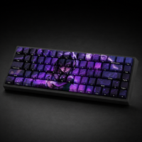 Custom LOL Goth Annie 68 Key Side Printed PBT Dye Sublimation Keycaps Cherry Profile for Mechanical Keyboard