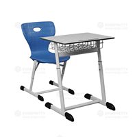 Ensemble de bureau et chaise individuels pour étudiants, ergonomique, moderne, durable, écologique, en bois, à hauteur réglable, pour salle de classe