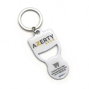 พวงกุญแจเหรียญรถเข็นช็อปปิ้ง สแตนเลส สำหรับตลาดยุโรป - Product Image 1