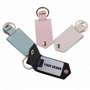 Customised Business PU <b>Leather</b> Custom <b>Keychain</b> Decoration Sublimation <b>Keychain</b> Decoration - Product Image 6