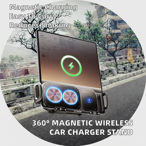 Soporte Magnético Inalámbrico Giratorio de 360 Grados y 15W para Teléfono, con Abrazadera Automática Antivibración, Compatible con <span class=keywords><strong>BMW</strong></span>, Montaje en Rejilla de Ventilación - Product Image 2