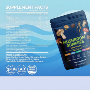 <span class=keywords><strong>OEM</strong></span>/ODM mantar Gummies ashashandha türkiye kuyruk Cordyceps Chaga Reishi aslanlar Mane mantar sakızlı - Product Image 2