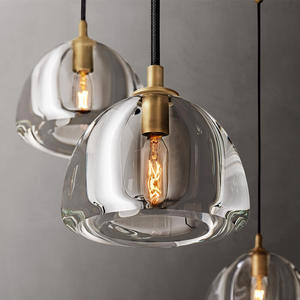 36" American Designer Pendant Lamp For Dining Room Kitchen Island Modern Luxury Brass Frame Crystal Glass Chandelier - Product Image 3