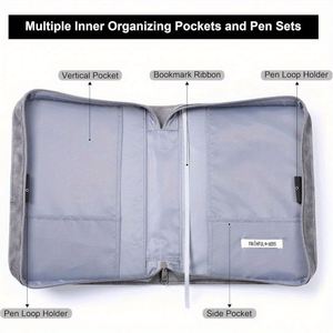 Libreta de Direcciones Espiral A3 de Cuero PU Negro Grande, Impermeable, con Diseño en Relieve, para Hombres y Mujeres - Product Image 2
