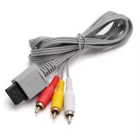 Câble vidéo AV pour console de jeu de 1,8 m pour N Wii, câble composant
