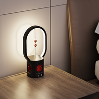 Multiprise créative 2026 avec interrupteur et lampe de chevet intégrée, 1 port USB et 2 ports de charge rapide Type-C, normes allemande/coréenne
