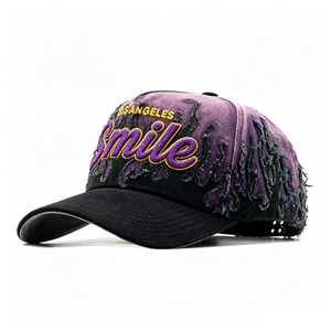 Casquette de baseball à 5 panneaux brodée sur mesure avec découpe flamme, pour hommes et femmes, <span class=keywords><strong>en</strong></span> coton délavé à l'acide, casquettes originales de la marque Drops - Product Image 6