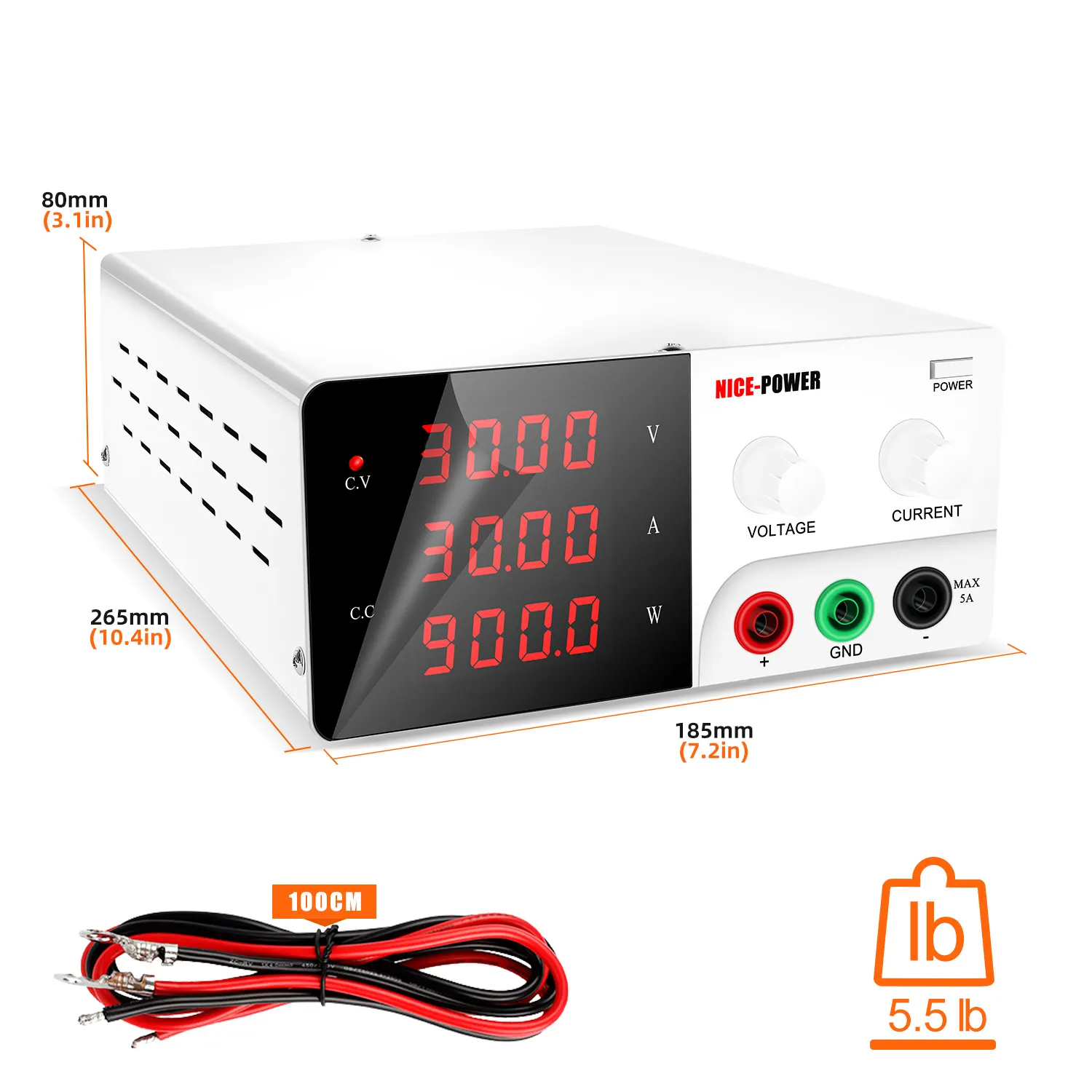 Factory Price DC Regulated Power Supply 30V 30A 900W Digital Adjustable Switching Lab Test Repair Power Souce