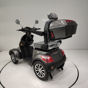 <span class=keywords><strong>Moto</strong></span> électrique à quatre roues DINGYITOP, modèle MS-08, homologation européenne, couleur grise, 1000 watts, avec boîte de rangement arrière - Product Image 4