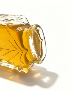 High Quality Clear Glass Maple Leaf Liquor Bottle with Cork Stopper Frost &amp; Engraving Options 250ml/500ml for Syrup &amp; <strong>Spirits</strong> - Product Image 4