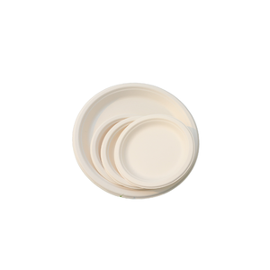 STAVIAN meilleure qualité 100% assiette jetable biodégradable à base de plantes écologique 6 pouces blanc brun conception pour les restaurants - Product Image 1