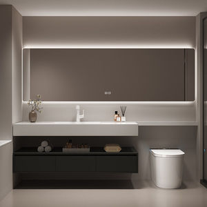 Modern new simple slate bathroom cabinet washbasin smart washbasin cabinet washbasin cabinet - Product Image 3