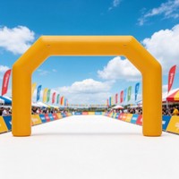 Arche gonflable imperméable pour les organisateurs d'événements, avec logo de sponsor personnalisé, pour les événements sportifs et la promotion de courses