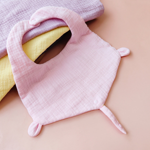 Bavoirs en mousseline 100% coton super absorbants pour bébé Logo personnalisé lavable pour les tout-petits et les nourrissons pour manger et baver - Product Image 2