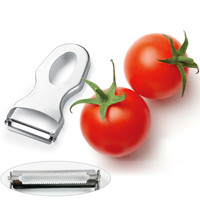 Roestvrijstalen gekarteld schilmesje voor tomaten, duurzaam keukengereedschap voor fruit & groenten
