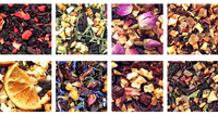 Heetverkopende cranberry-appel fruitmix thee met vlindererwtenbloesem blauwe hemel thee in losse groothandel