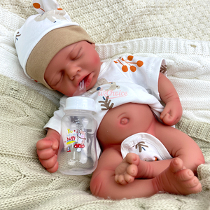 Muñeco <span class=keywords><strong>Reborn</strong></span> de Silicona Completa, Calvo y Adorable, Textura Suave y Auténtica, Regalo de Cumpleaños para Niños, Anciano Solitario - Product Image 3