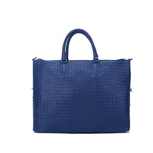 Bolso de Hombre Tejido a Mano de Cuero Vacuno de Primera Capa, Maletín de Cuero Genuino para Hombre de Negocios, Bolso de Mano de Gran Capacidad para Hombre - Product Image 4