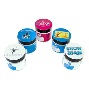 PET Clear Jars Lids <b>Body</b> <b>Scrub</b> Container Bulk 50ml 80ml 100ml 120ml 150ml 200ml 250ml 500ml with White Cosmetic Plastic OEM - Product Image 4