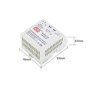 Miwi Dr-45-24 2a 24V 45W Din Rail Schakelende Voeding