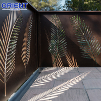 Paneles Decorativos Modernos de Aluminio Cortados con Láser, Precio de Fábrica, Valla para Jardín Exterior y Separadores de Ambientes