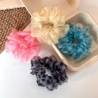YAOYU Accessoire pour cheveux d'été léger en maille à carreaux, doux, anti-âge, polyvalent, pour queue de cheval