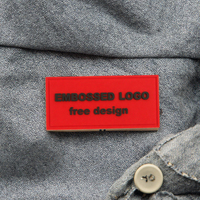Badges logo en caoutchouc de silicone PVC Patch en caoutchouc gaufré 3d Badge en caoutchouc gaufré