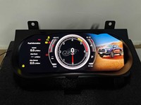 Compteur de vitesse numérique LCD 12,3 pouces pour Hilux Revo Rocco Fortuner 2016-2024, tableau de bord numérique