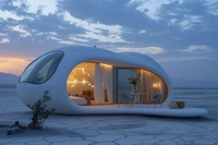 Dernier design de maison capsule préfabriquée personnalisée |   Support gratuit de modélisation et d'animation 3D avec matériaux haute résistance et contrôle intelligent