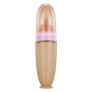 Biberón de Pasta de Arroz para Bebés de 120 ml, Cuchara de Alimentación con Ventosa de Silicona, Vajilla de Alimentación <span class=keywords><strong>Complementaria</strong></span> para Bebés - Product Image 4