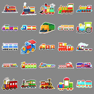 <span class=keywords><strong>50</strong></span> Pegatinas Adhesivas Pequeñas de Estilo Vintage con Diseño de Tren de Vapor para Vehículos, Diarios, Tarjetas, Decoración de Computadoras, Botellas de Agua, Venta al por Mayor - Product Image 2