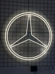 Letrero de Neón LED Hecho a Mano con el Logotipo de Mercedes, Letrero de Neón con Logotipo de Auto, USB de 5V con Atenuación - Product Image 3