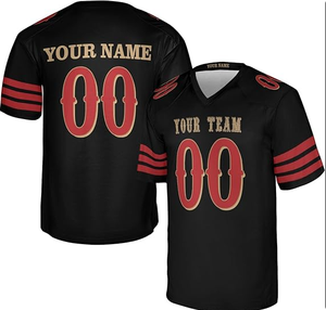 Factory Wholesale 2026 American Football Jersey Custom New Design Heat-Transfer Printed 100% Polyester Quick Dry Unisex Adult - Product Image 1