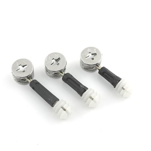 Conector Tres en Uno Hardibosi, Niquelado, de Hierro y Plástico, Herraje para Muebles, Rueda Excéntrica, Fijación para Armarios y Gabinetes - Product Image 5
