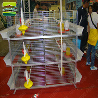 Cage de couvaison de volaille galvanisée à froid de type H à 4 niveaux pour 320 poussins en vente équipement d'élevage