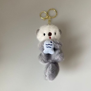 <span class=keywords><strong>Porte</strong></span>-clés en peluche de <span class=keywords><strong>loutre</strong></span> de mer de 15 cm - Forme 3D douce et écologique, <span class=keywords><strong>porte</strong></span>-clés léger pour sacs et pendentifs - Product Image 5