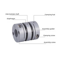 Accouplement à double diaphragme, accouplement flexible à disque, accouplement d'encodeur pour machine CNC