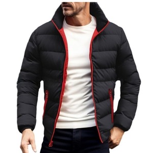 Abrigo de <span class=keywords><strong>Hombre</strong></span> de Algodón Cálido, Color Sólido, Simple y Elegante, para Otoño e Invierno, Estilo Europeo Americano, Productos de Alta Calidad al por Mayor - Product Image 6