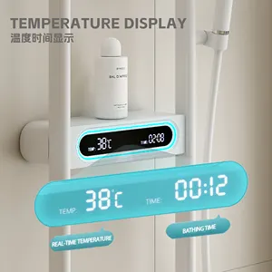 Intelligent Temperature Control Digital Display 360 Degrees Rotating Sprinkler Shower Set