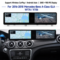 Lecteur DVD de voiture avec écran de 25,6 pouces pour Mercedes-Benz GLA/Classe A W176/X156 NTG5.0 2016-2018, CarPlay sans fil, Android Auto, double écran
