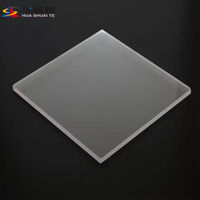 HUASHUAITE Plaque acrylique de haute qualité 4 mm 6 pieds * 4 pieds 100 % acrylique vierge 10 mm gris mat dépoli