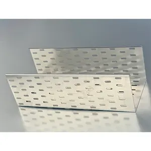 Factory Direct Supply Rustproof Waterproof Trunking Perforated Trough Galvanized Slot Cable Tray