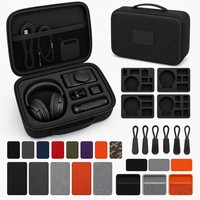 Étui de rangement pour disques en EVA personnalisé avec fermeture éclair, design antichoc et étanche, portable pour l'emballage en gros et logo personnalisé