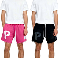 Shorts essentiels vierges OEM pour hommes, avec cordon de serrage, taille élastique, pour l'été, la boxe, la plage, la course et le sport