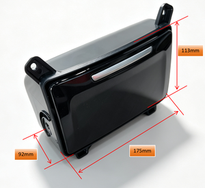 Soporte de vaso inclinado OEM ODM, personalizado de fábrica, con doble compartimento abatible, de 175 mm, montaje en ángulo, kit oculto empotrado negro para RV y autobús - Product Image 6