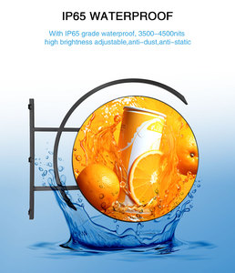 Đường kính lớn p2.5p3p4round Màn hình hiển thị LED sáng tạo hai mặt vòng tròn ký bảng biên giới cho trung tâm mua sắm sử dụng - Product Image 3