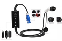 Harga Pabrik Tipe 2 32A Charger EV Portabel yang Dapat Disesuaikan 7kW GBT Charger Mobil EV Tipe 1 Stasiun Pengisian Daya Listrik Soket CEE