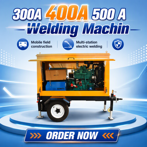 Mobiler Geräuscharmer 30KW Diesel-Generator-Schweißgerät-Kombi 400A Multistation-Schweißstromaggregat ATS für Außenreparatur und Bauarbeiten - Product Image 1